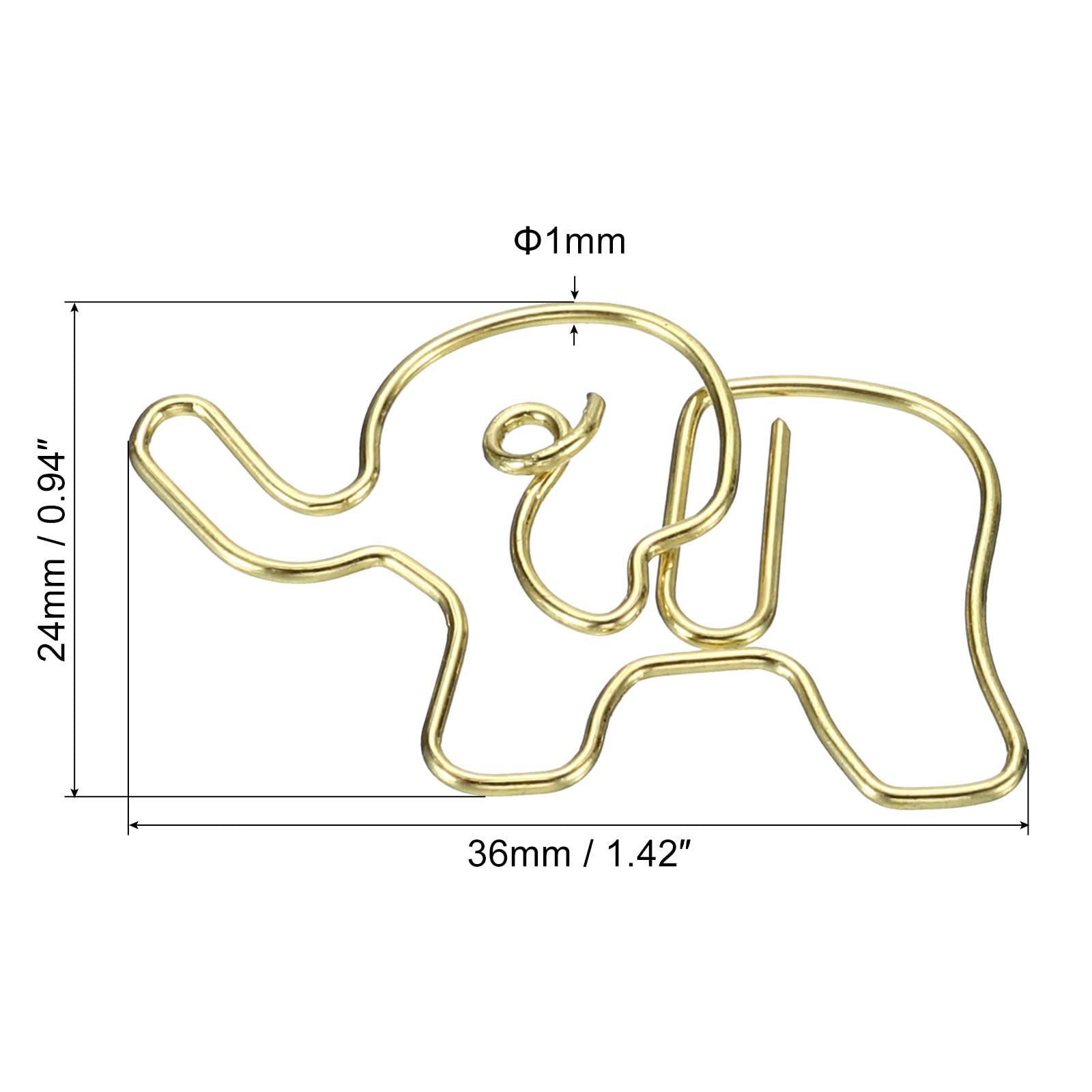 Clips De Papel 20 Piezas Con Forma De Elefante, Proceso De