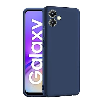 CEDO Samsung Galaxy A05 / F05 / M05 (4G) Back Cover | Camera Bump Protection & Inner Velvet Fabric Lining | Ultra Slim Matte Soft Rubberised Case Cover (Blue) - image, photos