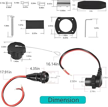 1865120 MKR-28 Freshwater and Saltwater Trolling Motor Plug