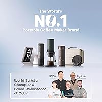 Vista 16 de OutIn Máquina de café espresso eléctrica portátil nano, cafetera de viaje para camping, cafetera de auto con calentamiento automático con USB-C