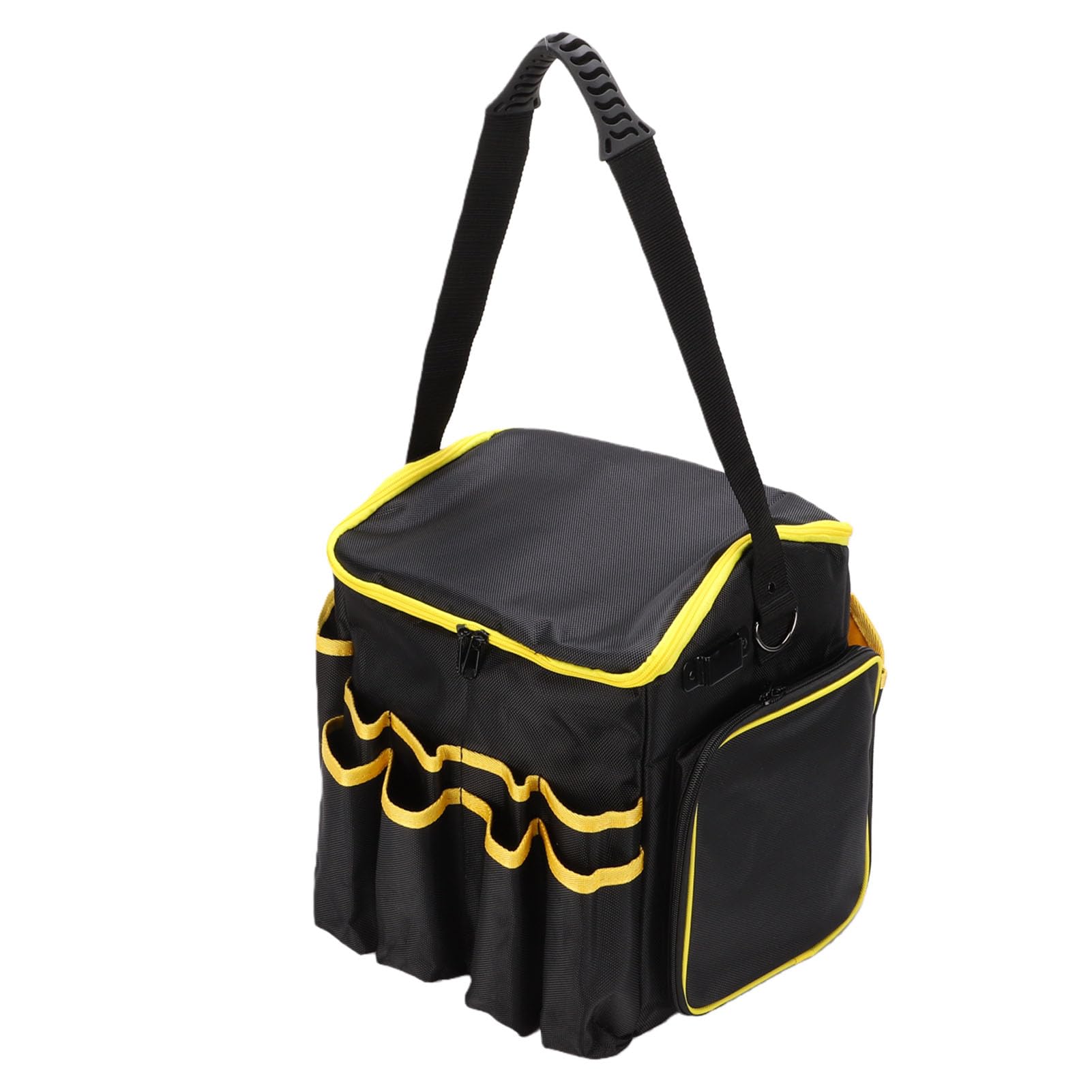 FTVOGUE Borsa per Attrezzi, Organizer in Tessuto Oxford, 20 Litri, con Divisori Rimovibili, Tasche Multiple, Fondo Antiscivolo, per Elettricisti, Carpentieri e Utensili Elettrici portatili. (12