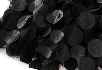Women Tulle Midi Skirt High Elastic Waist 3D Polka Dot Mesh Skirt A-Line Layered Bubble Skirt Graduation Dress