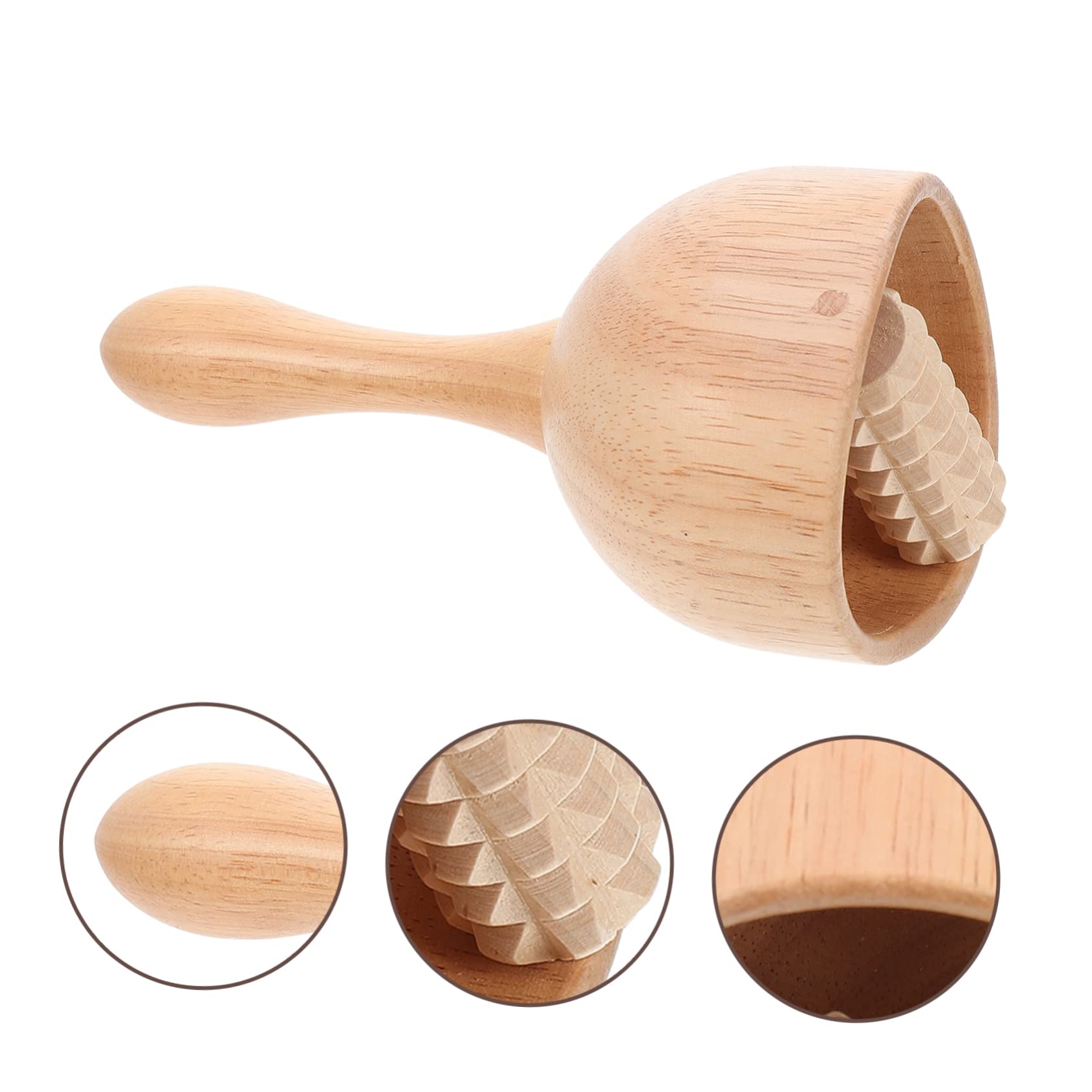 Beavorty 2piezas Rodillo De Masaje De Madera Para Muscular Herramienta Práctica y Duradera Para Relajación Casa y Viajes
