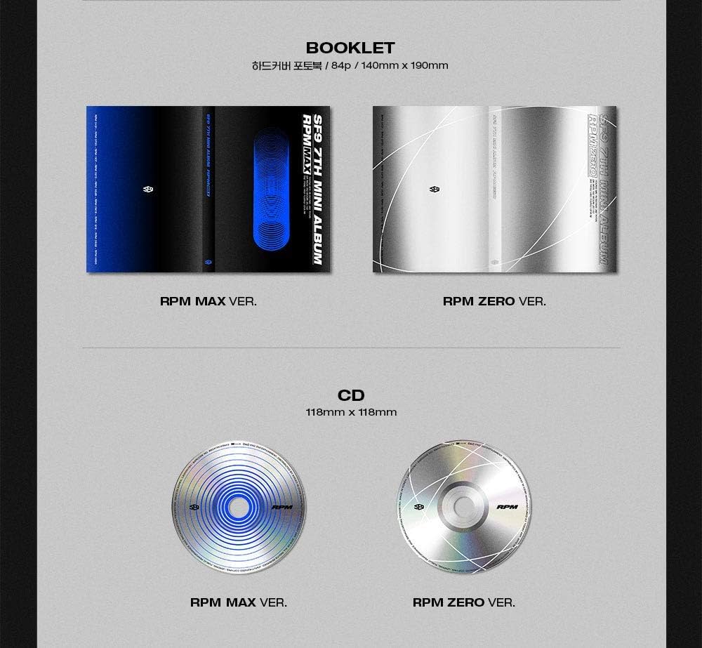 Amazon.com: K-POP SF9 - RPM, RPM Zero Version Cover Incl. CD