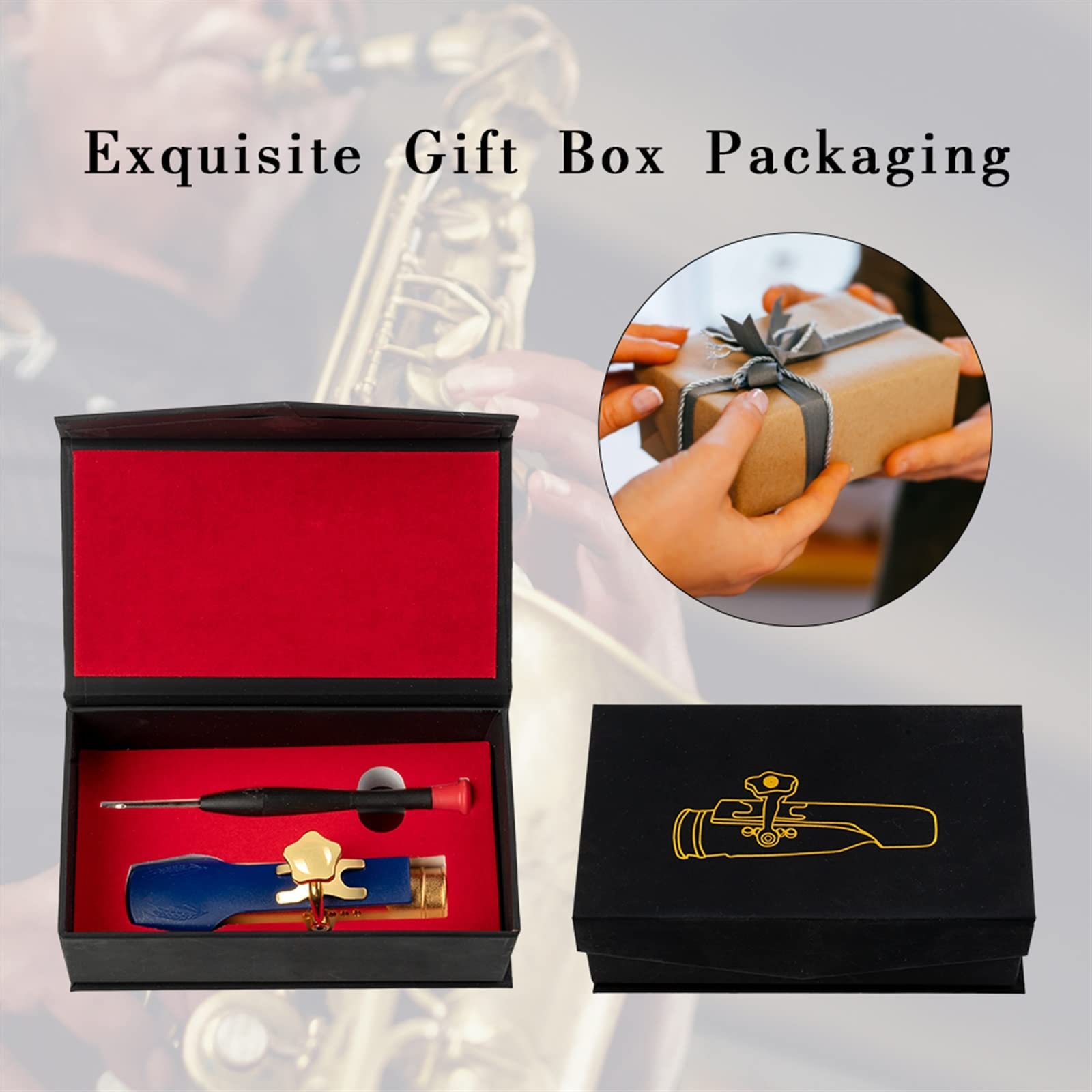 TSTS Bocchino Per Sassofono Tenore Sax Bb Bocchino Per Sassofono Tenore Placcato In Oro Accessori Per Parti Di Sassofono Parti di ricambio per sassofono