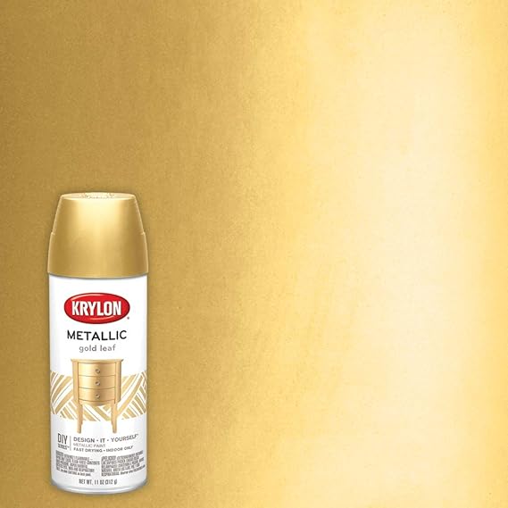 Krylon K02201007 brilliant Metallic Aerosol Paint, Golf Leaf, 11 ounce