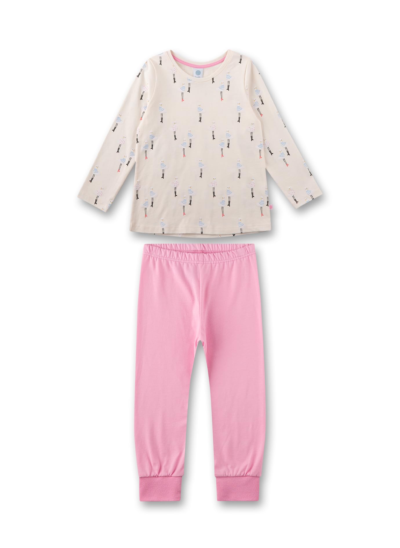Sanetta 233280, Pigiami Ragazza, Pigiama Lungo Bambina, Sheer Pink