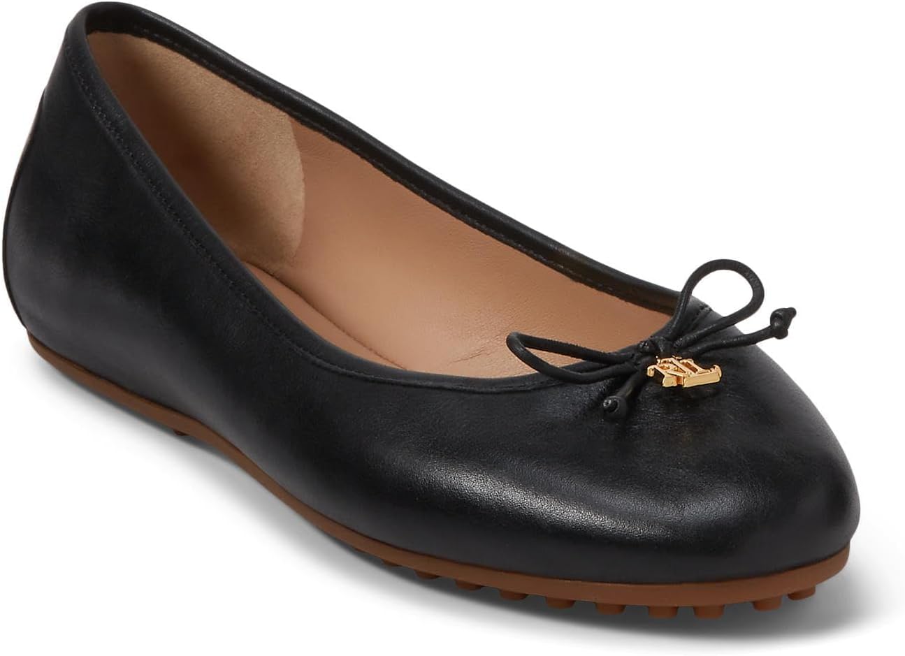 バレエ Ralph Lauren Ballerinas Leather LAUREN Ralph Lauren Women's Jayna Driver Ballet Flat, Soft