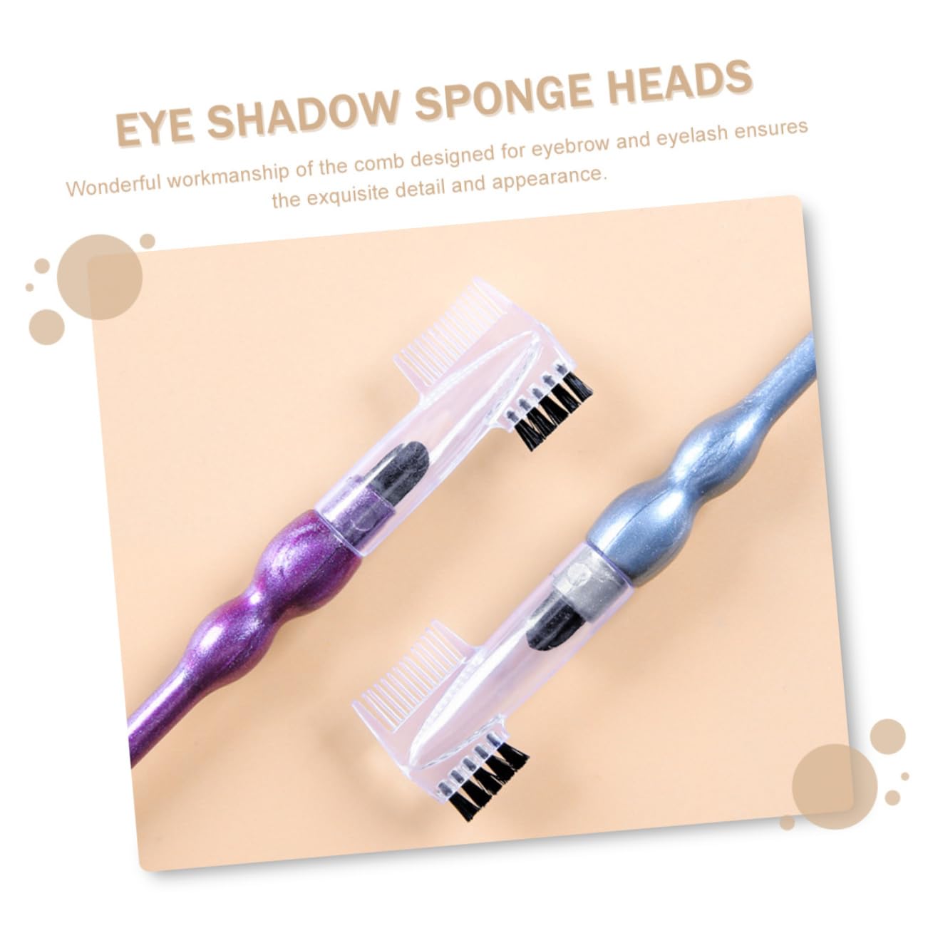 Mikinona 9Pcs Double Ended Eyebrow Comb and Eye Shadow Brush Multifunctional Makeup Tool for Women for Eyelash Comb and Eye Shadow Application