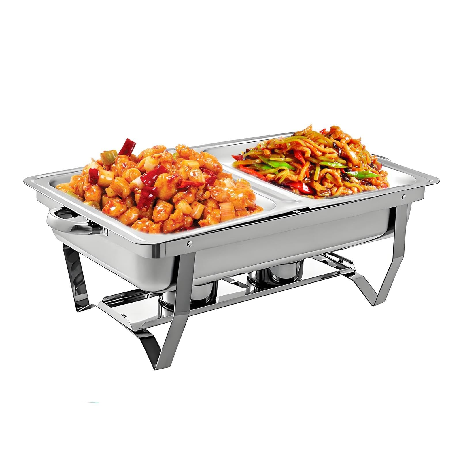 Scaldavivande for Buffet, Acciaio Inossidabile Rettangolare
