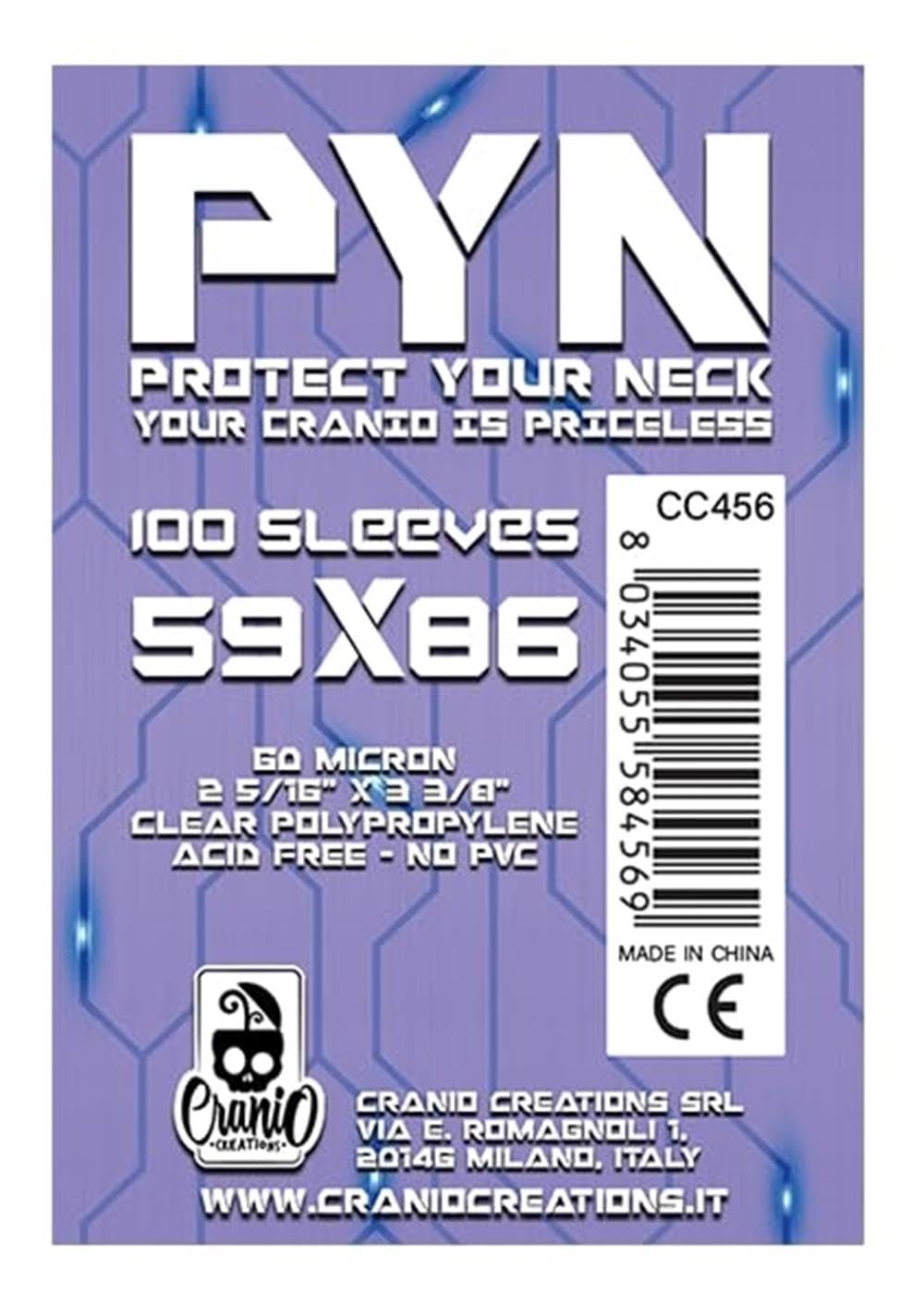 PYN 59x86, Chroń Swoje Karty Do Gry, Pakiet 100 Soreczek