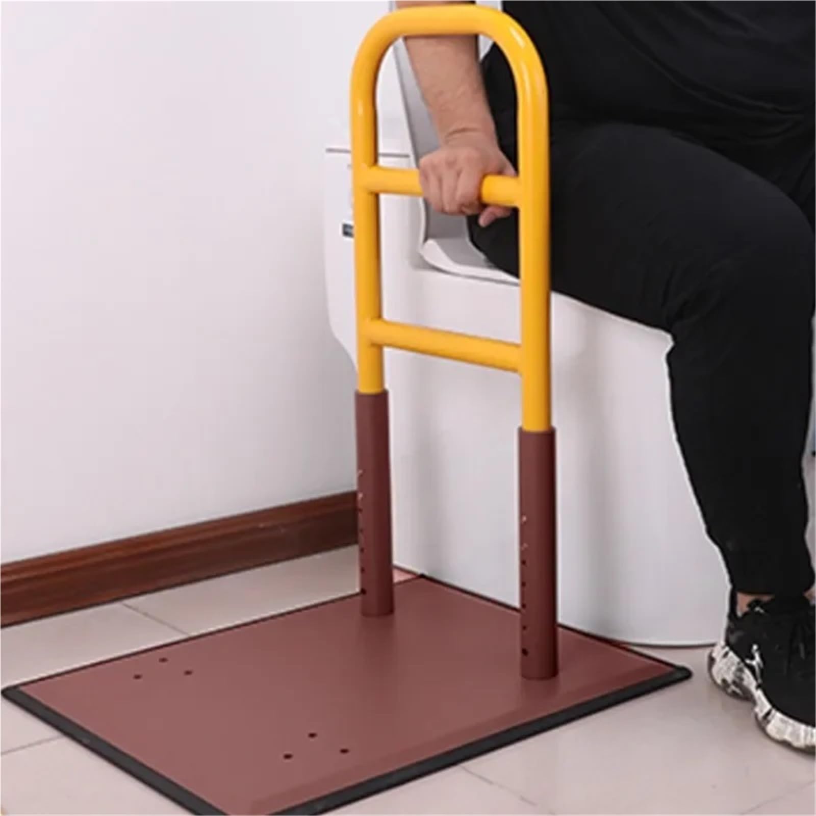 Barras de agarre de seguridad para baño, pasamanos con ventosa para soporte de inodoro y ducha, accesorios esenciales para personas con discapacidad y ancianos