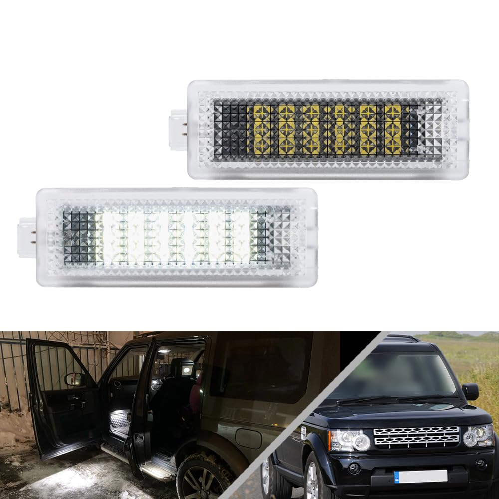 NSLUMO Kit di 2 luci a LED bianche per porta di cortesia Stepwell luce