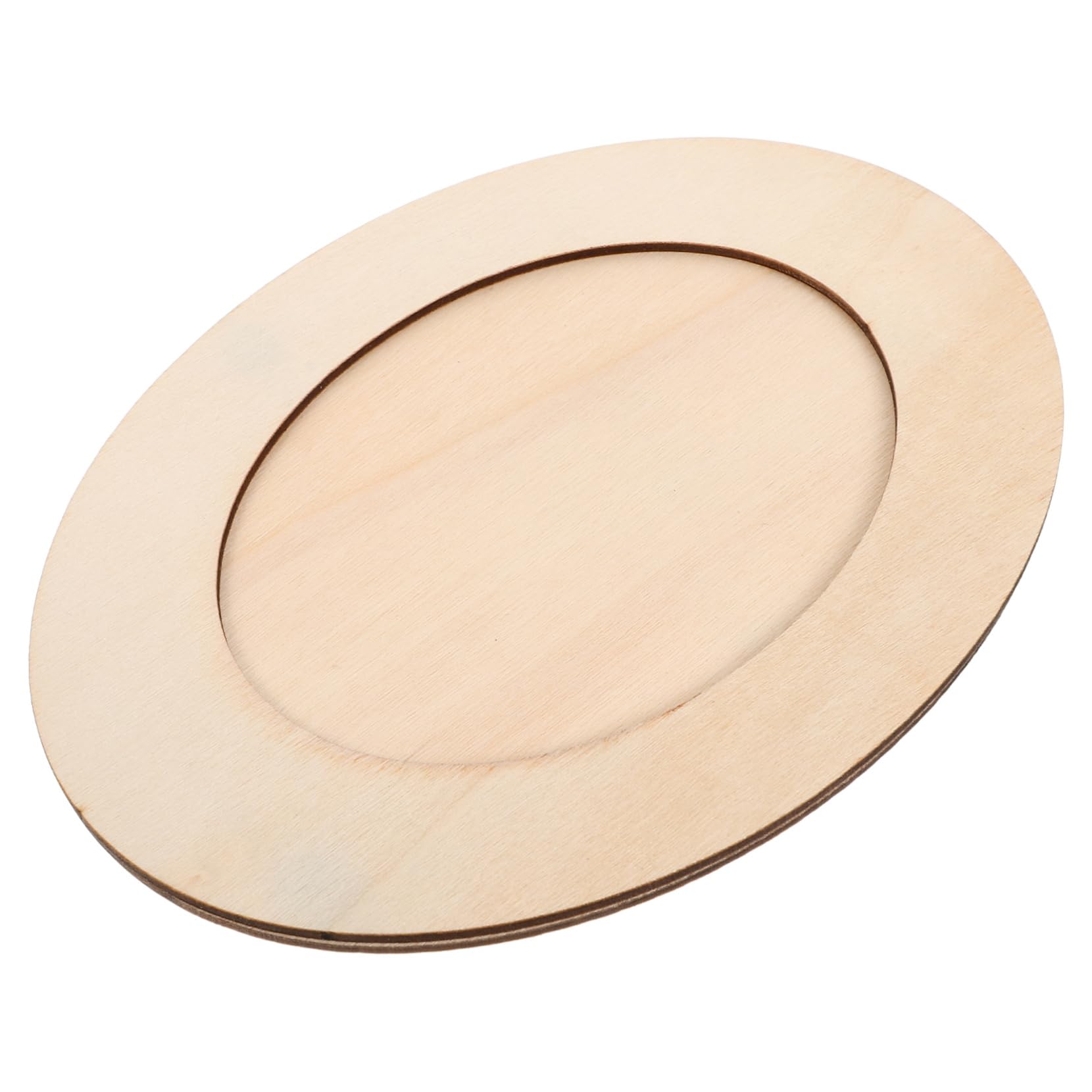 ifundom Paint Your Own Diy Wooden Frames Oval Stand Frames for Boys and Girls Unfinished Craft for Education