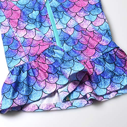 Image of QPANCY Girls Long Sleeve Dresses Unicorn Mermaid Cat Swing Fall Winter Clothes