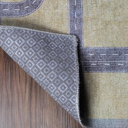 Tapis d'intérieur antidérapant avec route interactive pour chambre de bébé - 8