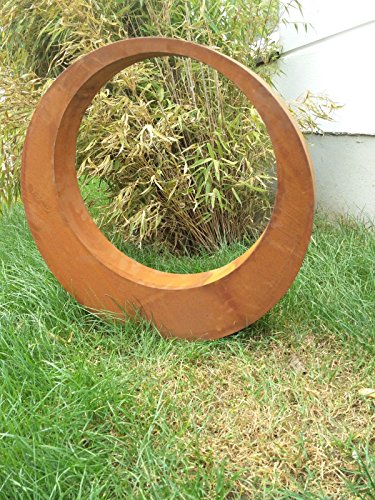 Zen Man Edelrost Gartenstecker Gartenfigure Rost Garteninspiration Glückssymbol Glückssymbole Handarbeit 55 * 5cm Durchmesser 031510-2