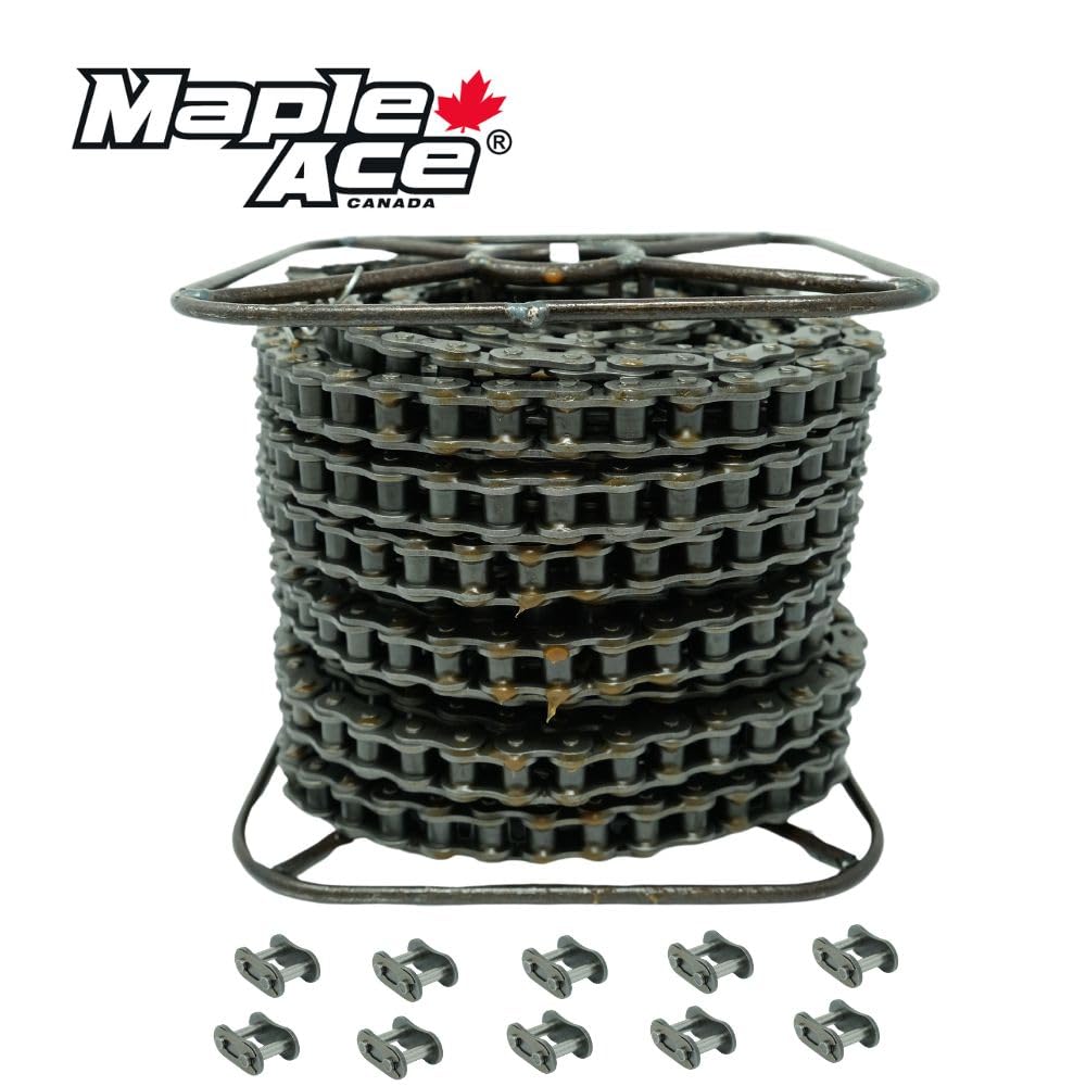 MAPLE ACE #35 Roller Chain 100 Feet Plus 10 Connecting Master Links