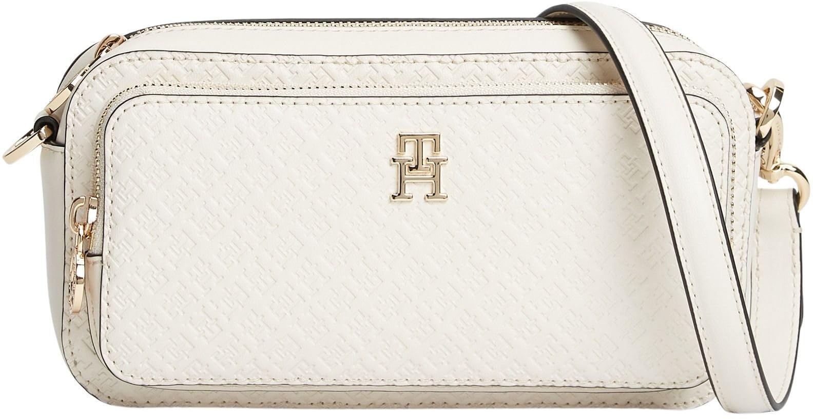 Tommy Hilfiger Women's Th Daily Camera Bag Mono AW0AW18414 Crossover, BEIGE (Soft Cream), One Size