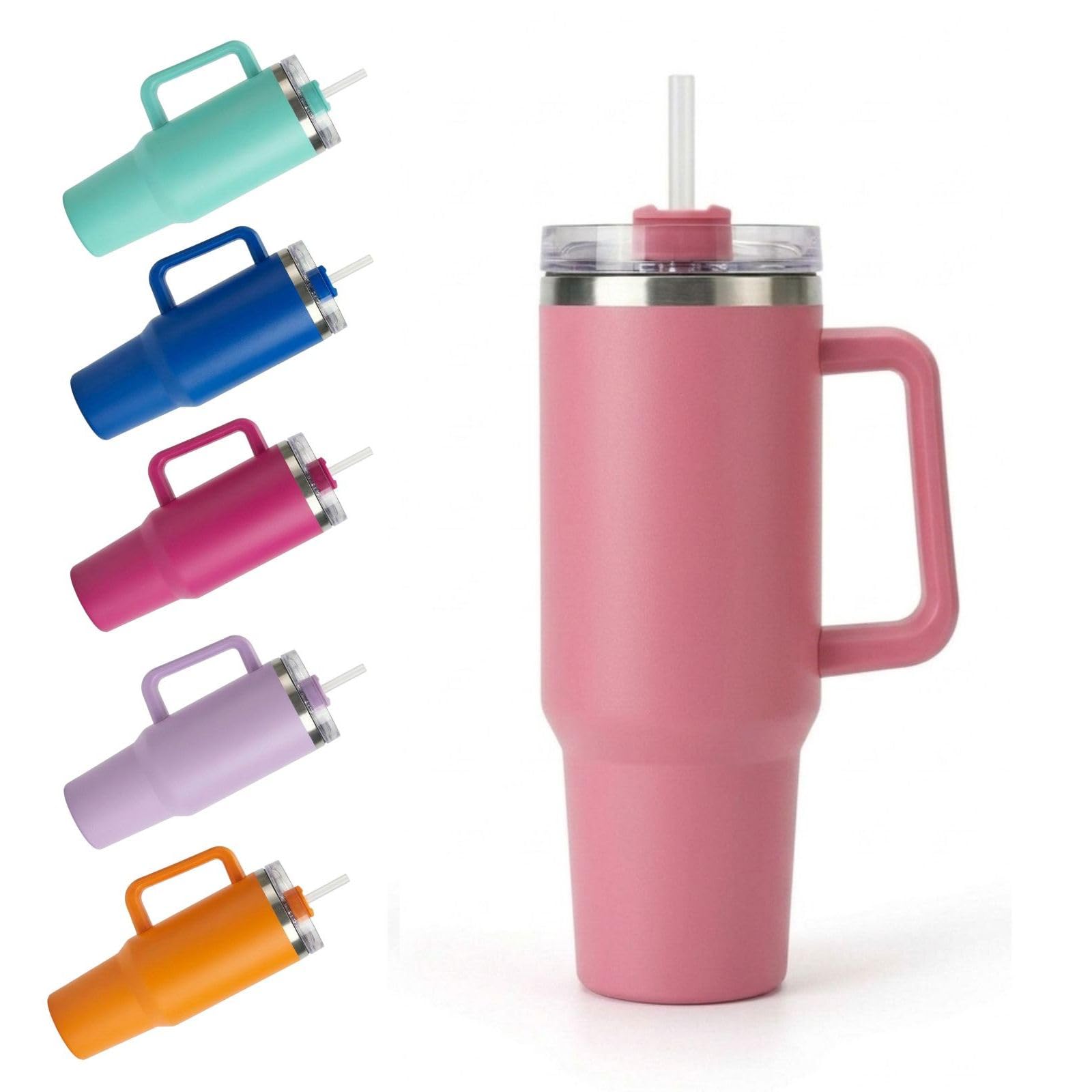 Borraccia termica da tavolo realizzata in acciaio inox di alta qualità, progettata per mantenere le bevande alla temperatura ideale, da 900 o 1200 ml, 6 colori (Rosa, 900 ml)