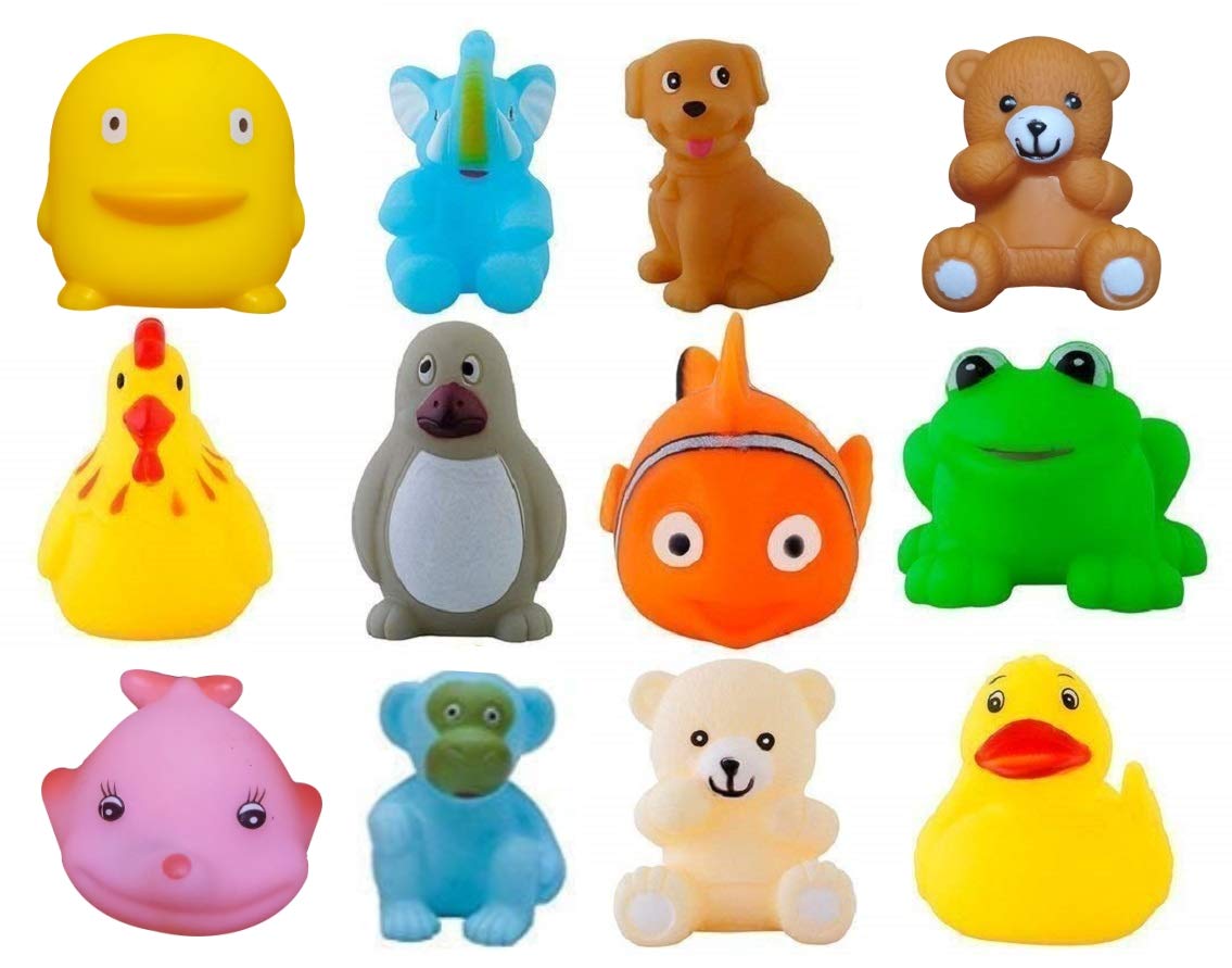 BKDT Marketing Rubber Colorful Floating Baby Toys Bath Aquatic Animals Shape Chu Chu Toys for Newborn Babies, Kids, Multi Color - Set of 12pc (Chu Chu Toys) (B08XC3D2WW) Amazon Price History, Amazon Price Tracker