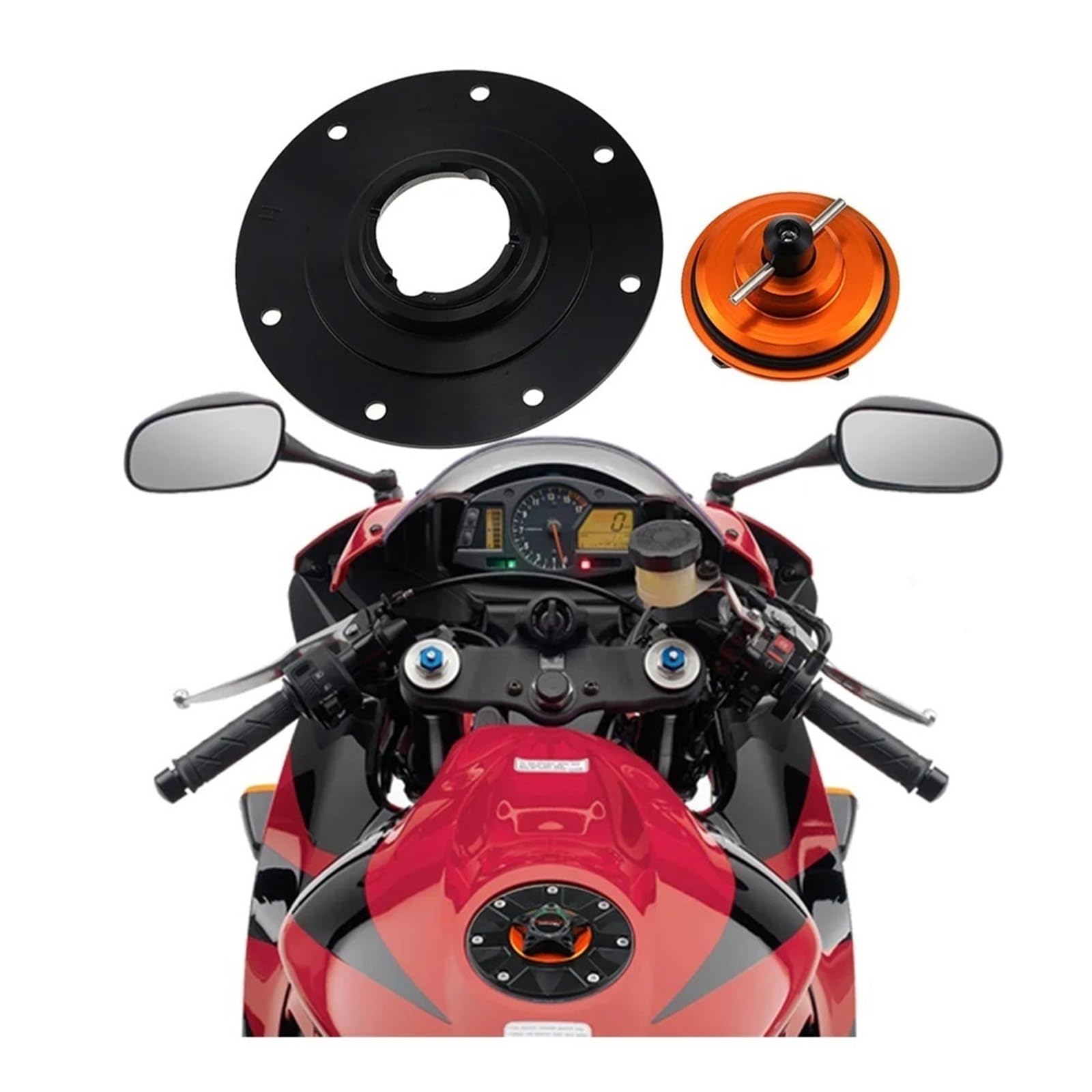 Per Ho&nda CBR1000RR CBR1000 RR CBR 1000 RR 2008-2016 Accessori Moto Coperchio Del Serbatoio Del Carburante Tappo Benzina Coperture tappo serbatoio moto