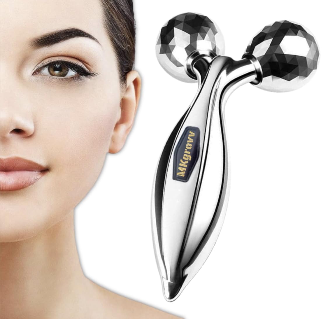 MKgrovv [PREMIUM] Manual 3D Face massager Roller 360 Rotate Machine for Full Body Shaping Skin lifting wrinkle remover Relaxation Tool for women double chin reducer Face jawline shaper (B0BHJH3G4K) Amazon Price History, Amazon Price Tracker