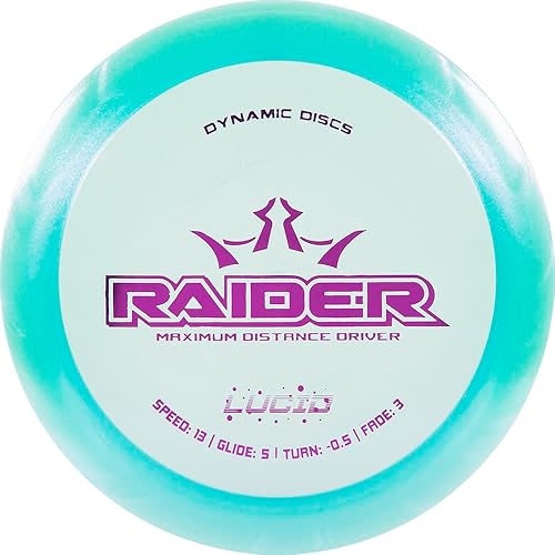 Dynamic Discs Glimmer Lucid Ice Raider - Disco de golf de distancia los colores variarán