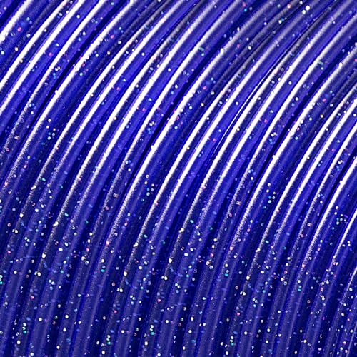 Image of iSANMATE 3D Printer Filament, Transparent Glitter Blue PLA Filament 1.75 mm, 3D Printing Filament 1KG /2.2lb