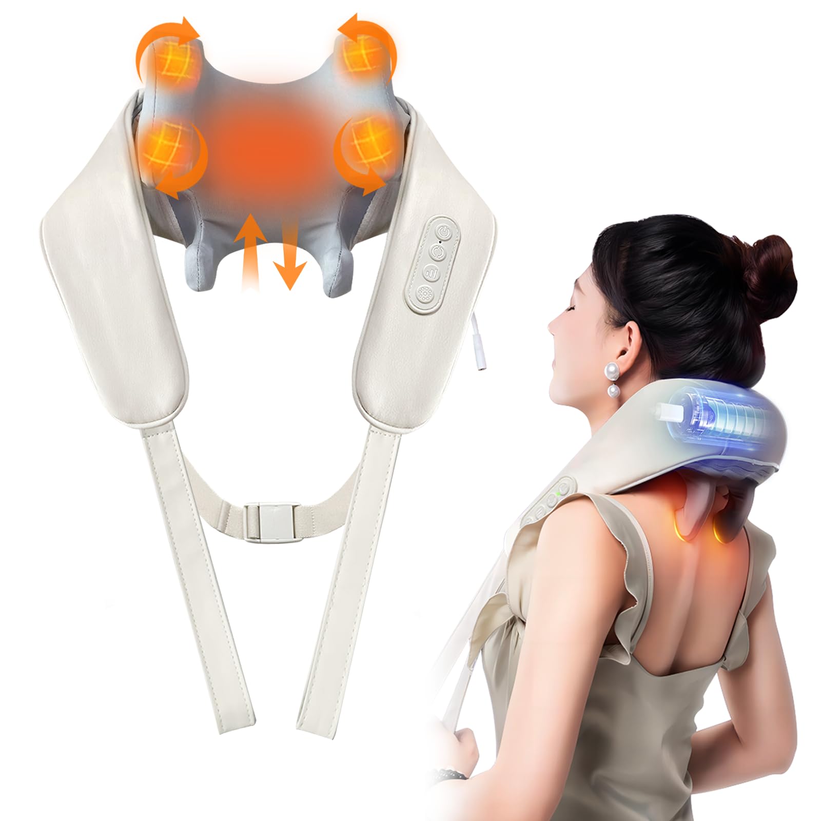 Christmas Gifts for Women - Neck Massager for Pain Relief Deep Tissue,Shiatsu Neck Massager,Gifts for Boyfriend,Mens Gifts