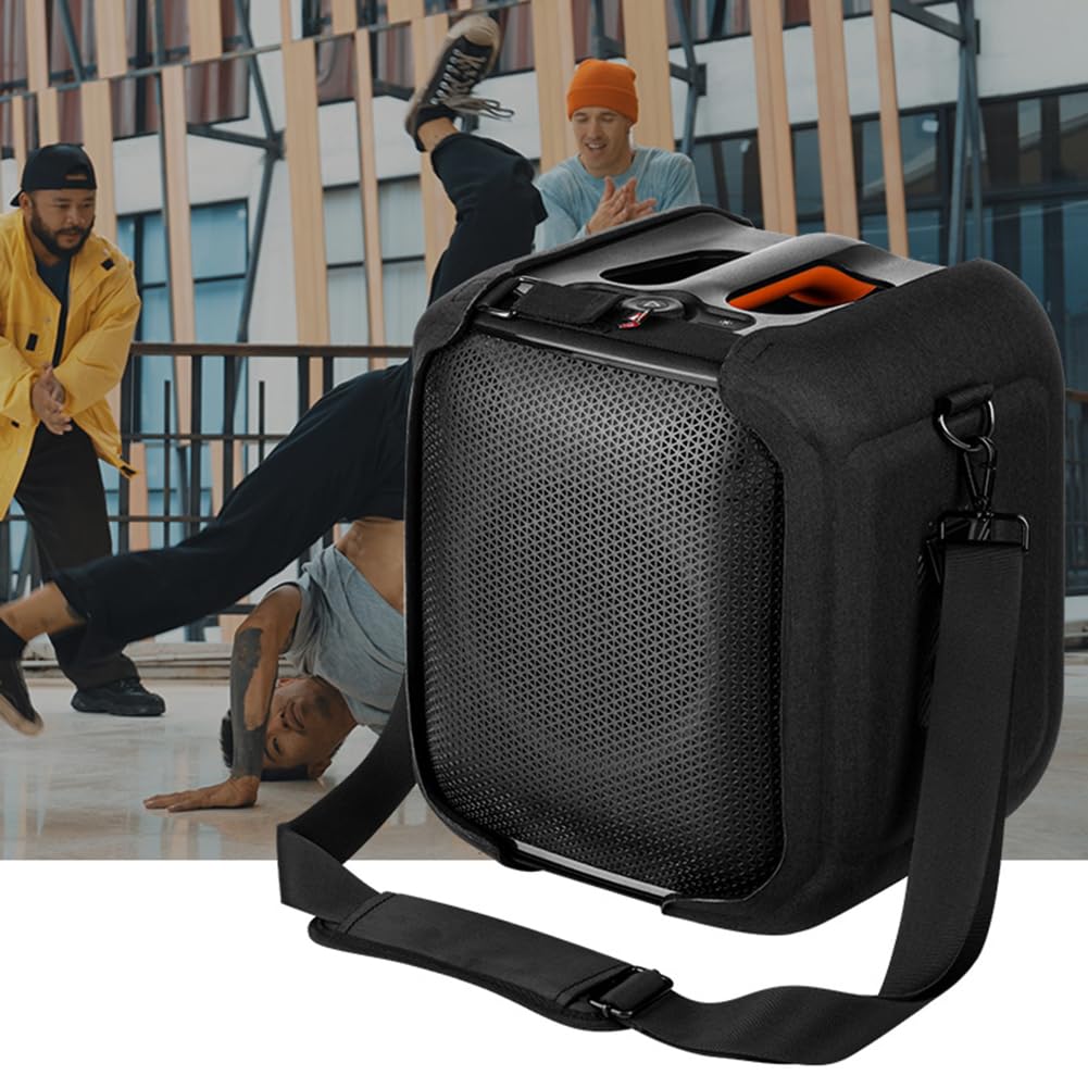 Eva - Custodia per tracolla da viaggio, antiurto, antigraffio, anti-caduta, con tracolla e piedini di supporto di base per speaker Essential