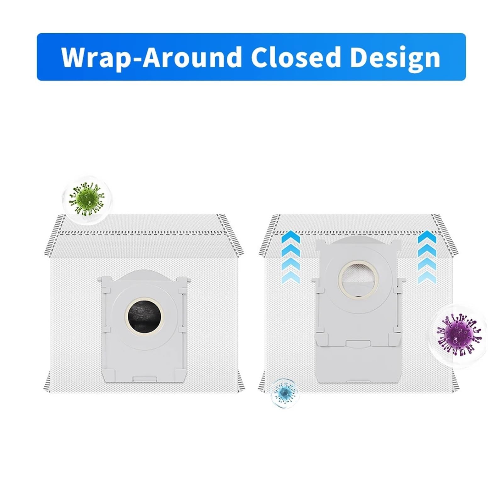 Bolsas De Polvo De Aspiradora,Compatible con ECOVACS X9 Pro Omni T50Pro