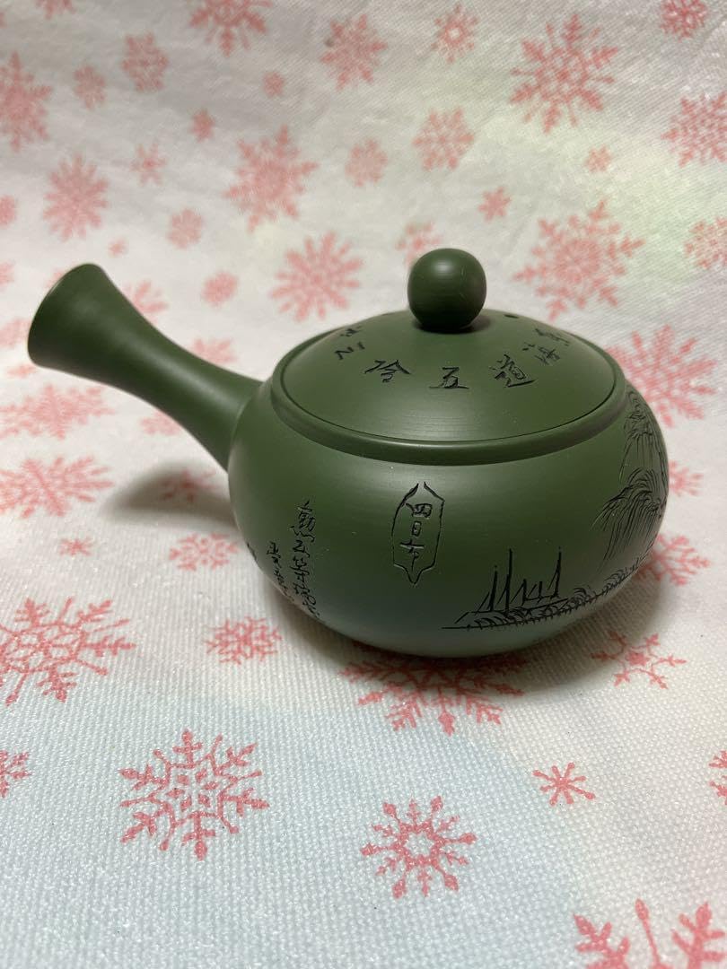 Amazon.co.jp: 常滑烧 朱泥 緑泥 泰月 伊滕泰一 黑泥 急須 九谷烧 有田