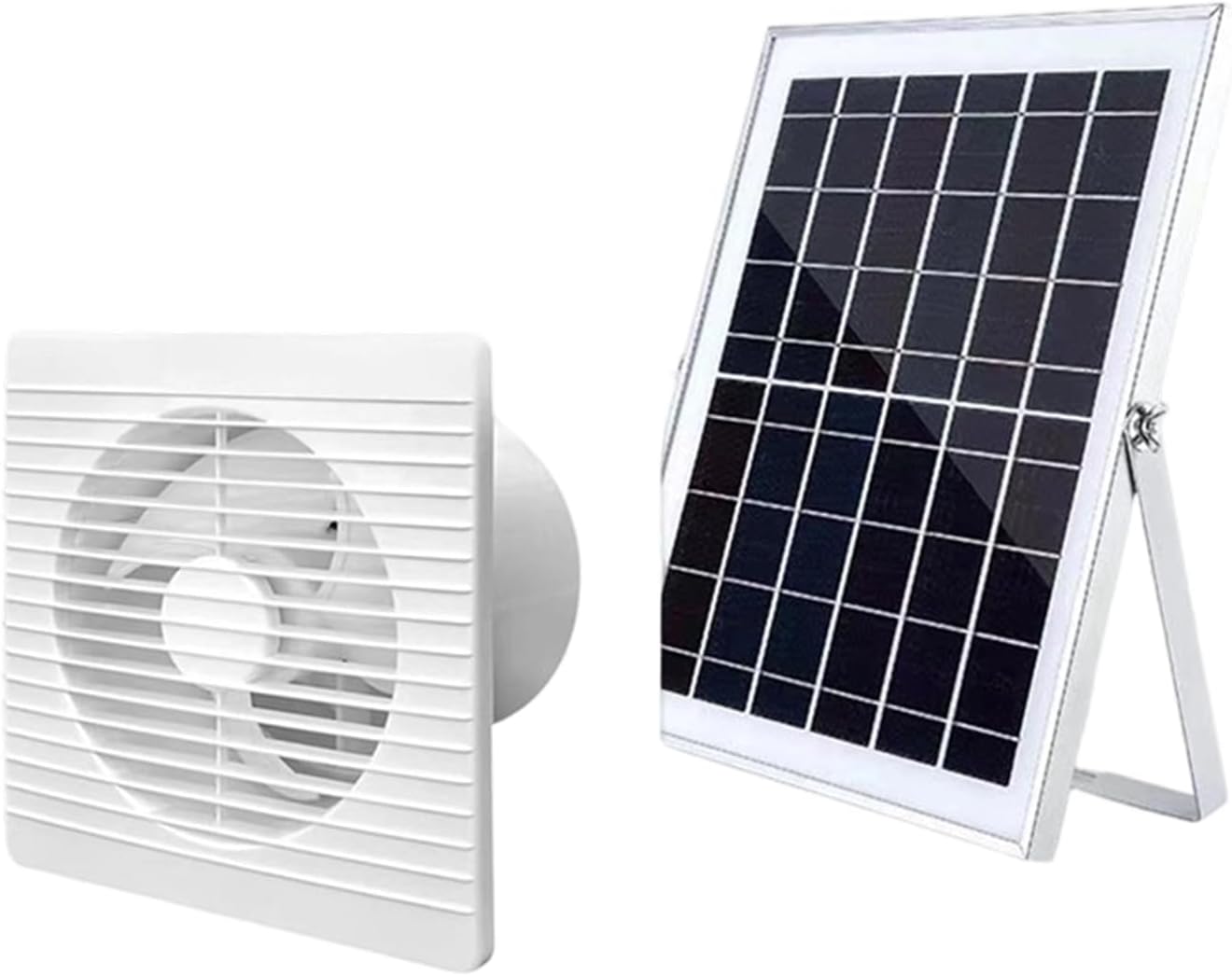 12V 6 / 8inch Solar Panel Powered Fan Solar Power Controller Air Extractor Ventilation for Dog Kennel Greenhouse