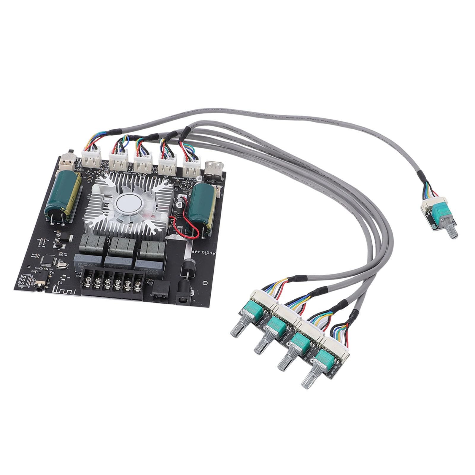 FILFEEL TDA7498E 2. moduł Płytki Wzmacniacza Mocy – 160 W X 2 + 220 W Wyjście Subwoofera z 5.0, /USB/sterowanie za pomocą Aplikacji, Obsługa Szerokiej Impedancji Głośników, Wejście DC 15–36 V