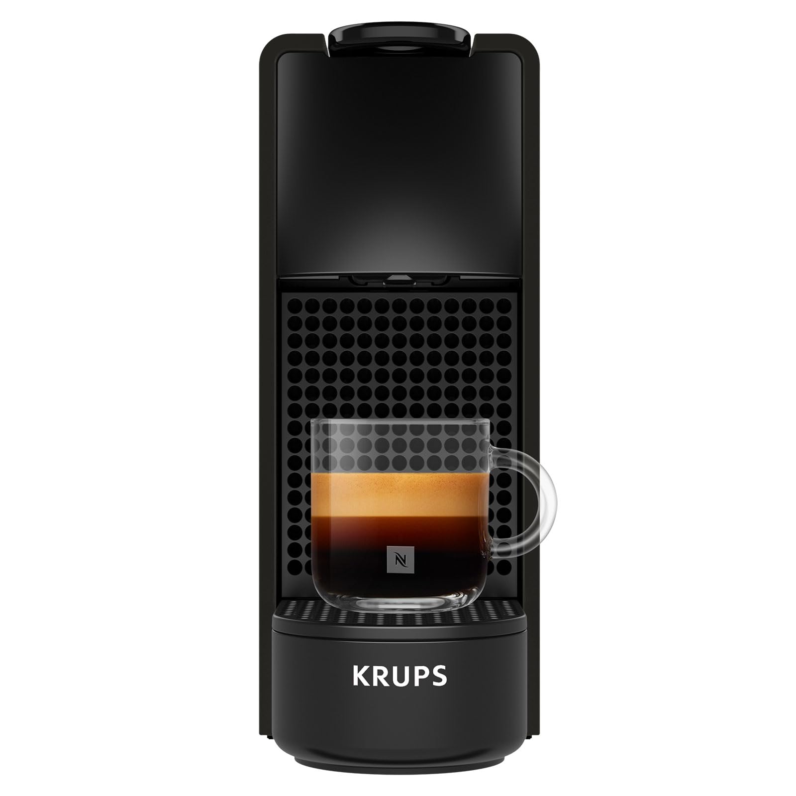 Krups Essenza Mini Cafetera de cápsulas Matte Black Anthracite, espresso y largo, máquina ultracompacta, funcional, alto rendimiento, ahorro energético, XN110NF0