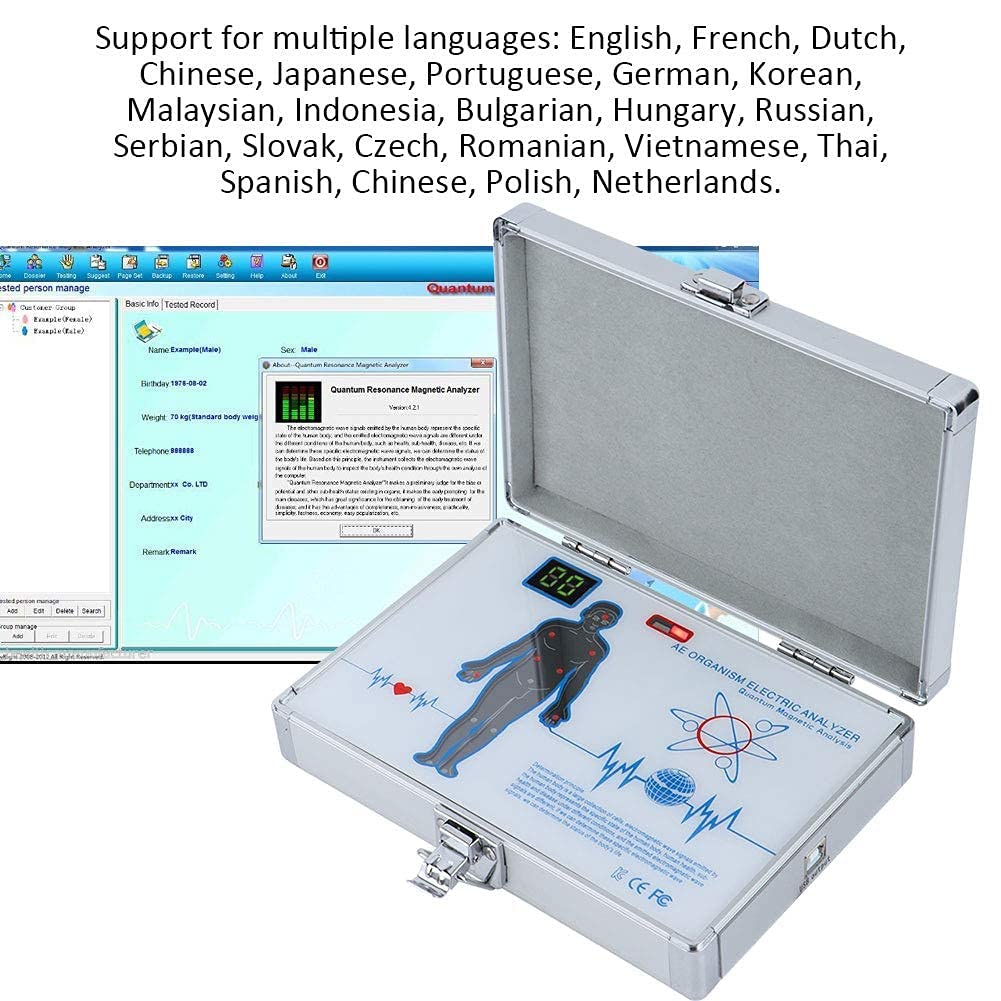 CareforYou NEU AES02 Quantum Resonance Magnetic Analyzer Organism Electric Analyzer Quantenmagnetische Analyse mit 52 Berichten