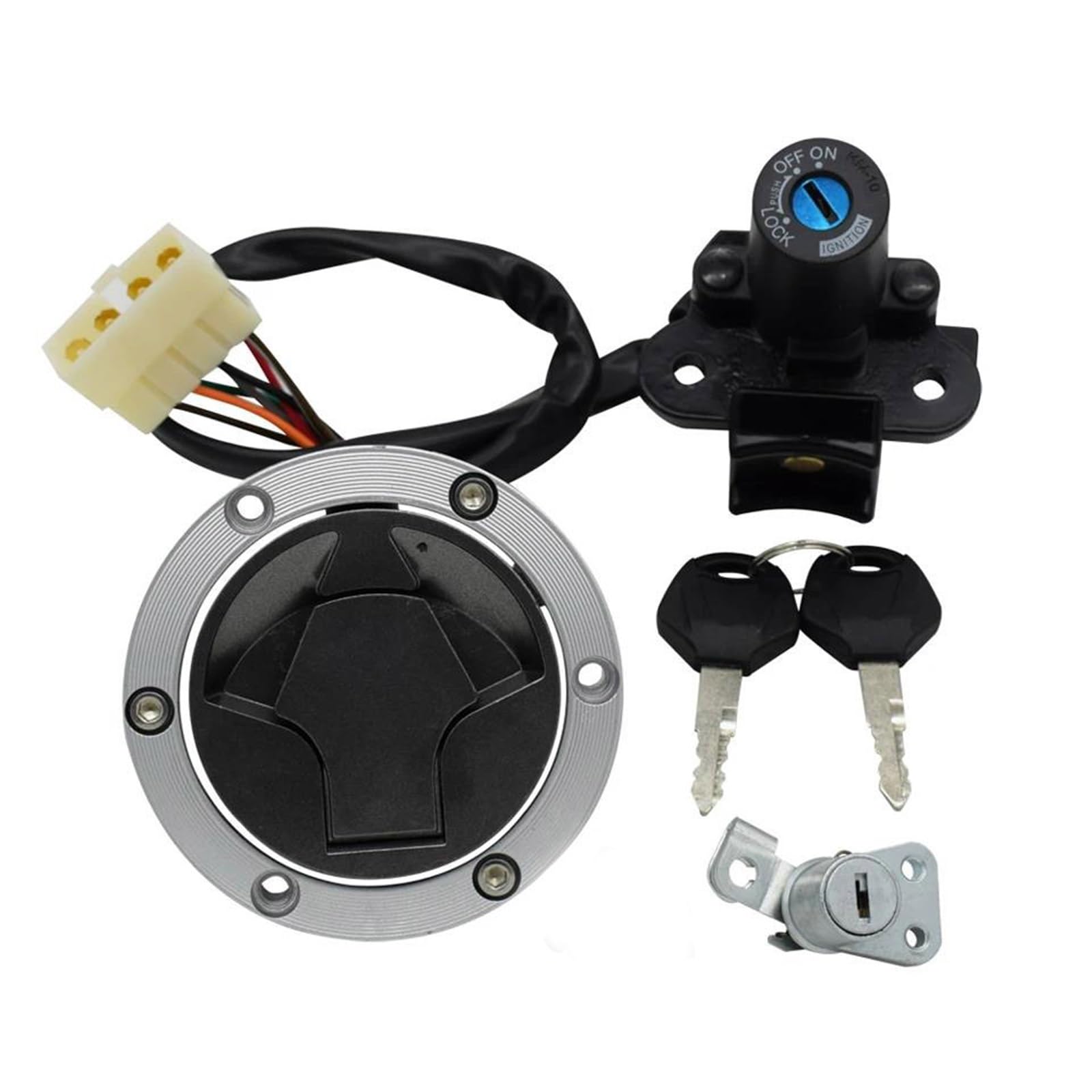 Bouchon de réservoir carburant et clé de contact pour vos trajets quotidiens en Ninja 300