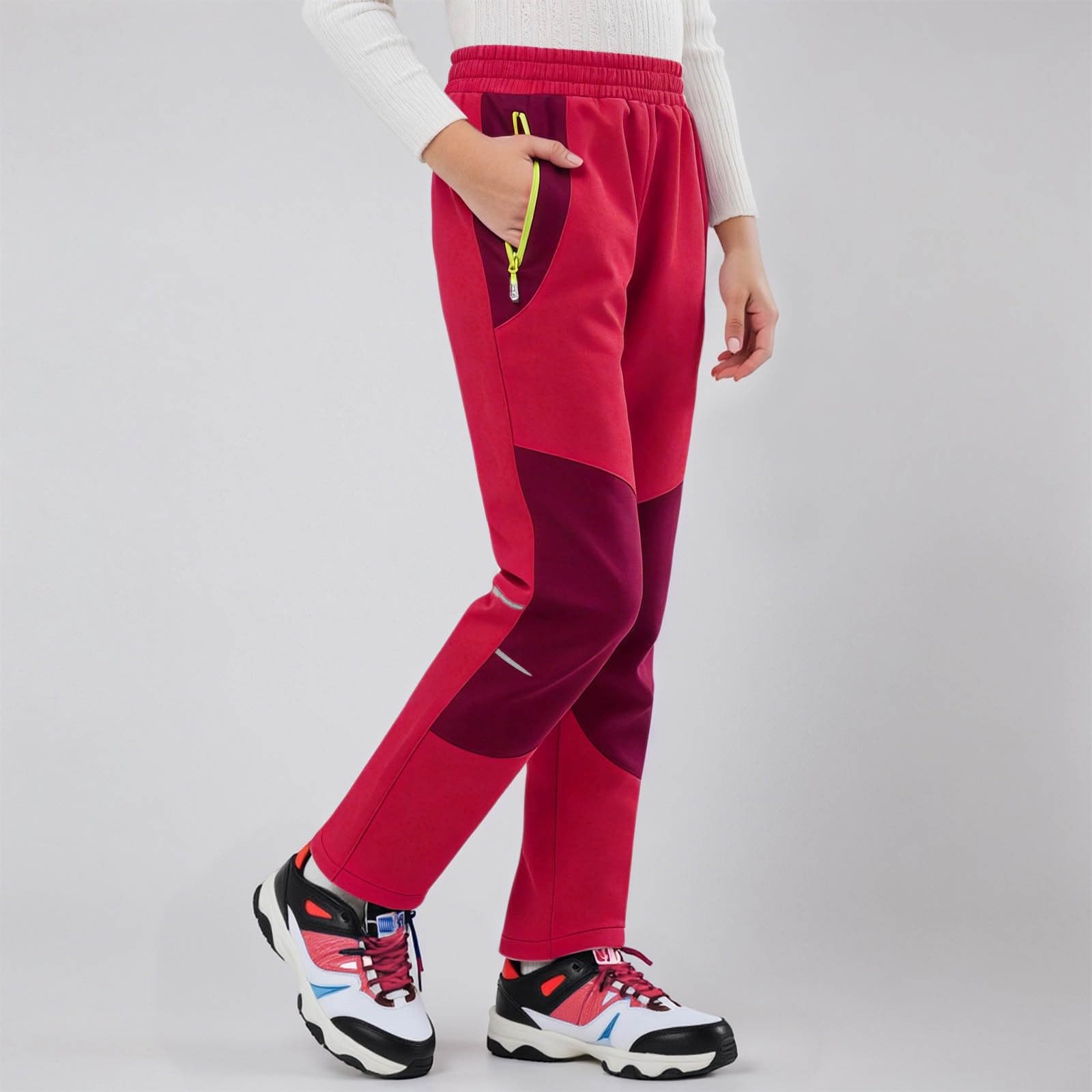 Kinder Weiter Beinschnitt Hose Baggy Weite Bein Hosen 90er Track Pants Hohe Taille Elastische Freizeithose Kinder Casual Bequemer Wanderhose Vintage Hose mit weitem Bein
