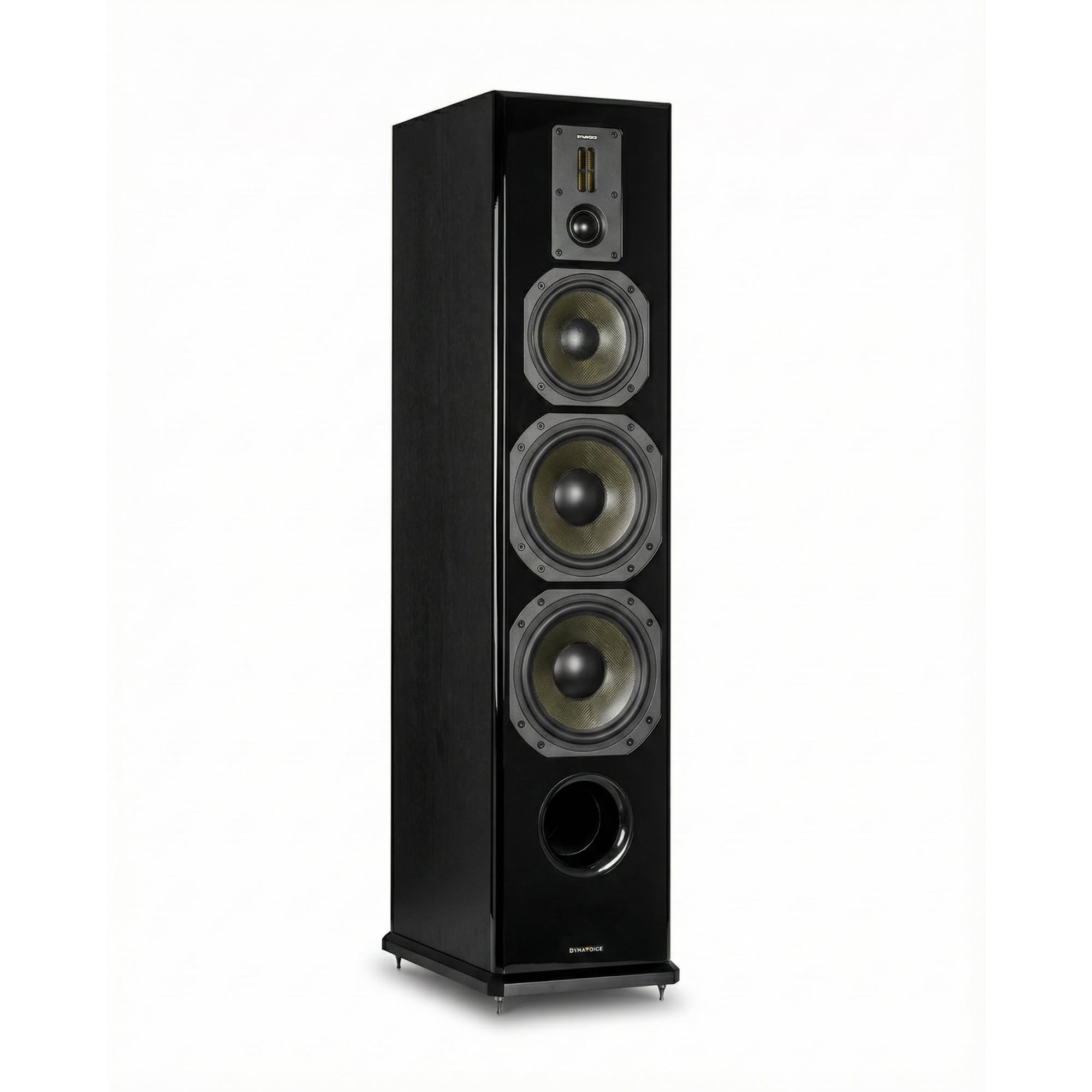 Dynavoice Definition DF-8II | Diffusori da Pavimento HiFi 3 Vie | Coppia | 2x8 Kevlar | 200W RMS | 94dB | X-Range | Bi-Wire Bi-Amp | Nero Lucido/Nero Opaco.