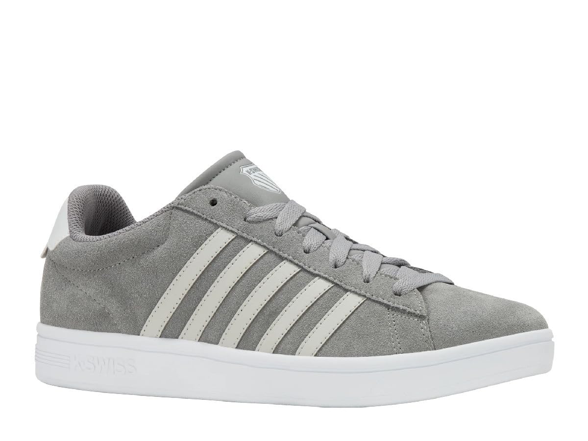 K-Swiss - K-Swiss Herrenschuhe Sneakers 09492-029-M COURT TIEBRK II SDE Grau - 09492-029-M - 42,5