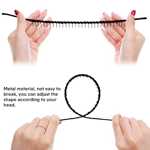 Miniatura 3 de Zhanmai 10 piezas unisex de metal para el cabello, peine para los dientes, accesorios para el cabello