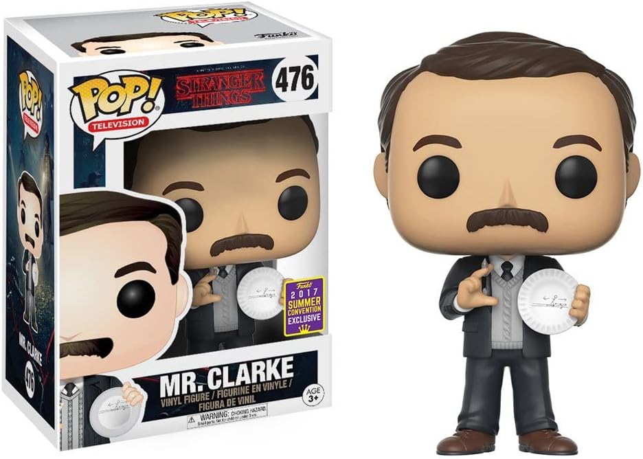 Vinyl Pop! Stranger Things Mr. Clarke SDCC 2017 Exclusive Figure