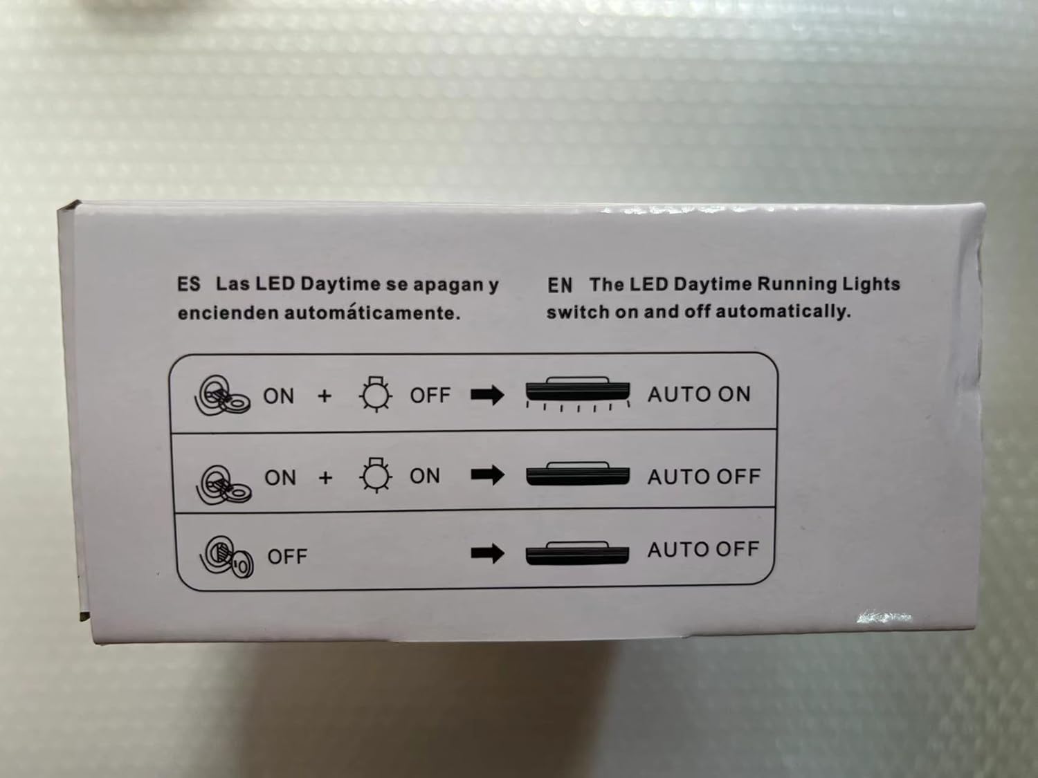 COB LED Tagfahrlicht rund, dimmbare Tagfahrleuchten, mehr als ECE R87, DC 12V, Weiß