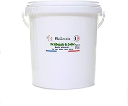 Bicarbonate de Soude 6kg - Qualité alimentaire - Tous usages - Maison/Hygiène/Cuisine - Doseur à l'intérieur - EluOecolo Made in France