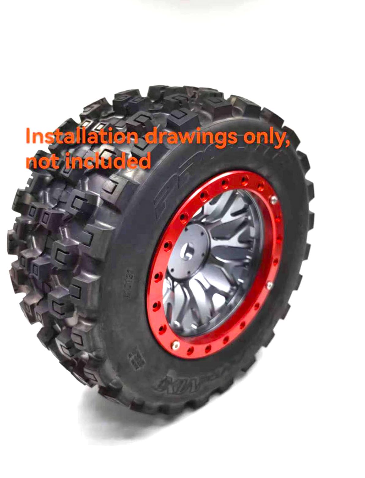 Amazon.com: KEBEILEE CNC Alu Inner Outer beadlock Ring for Proline