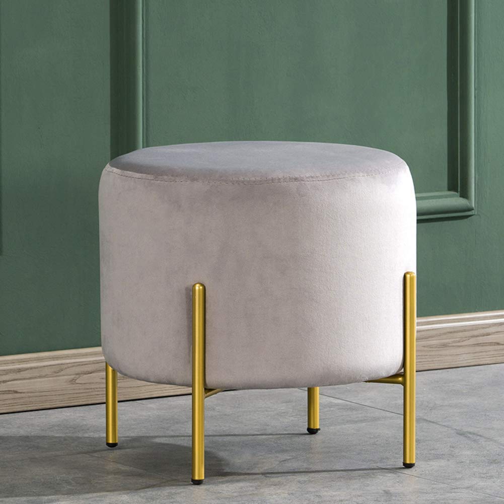 Tabouret de décoration en velours rembourré haut de gamme