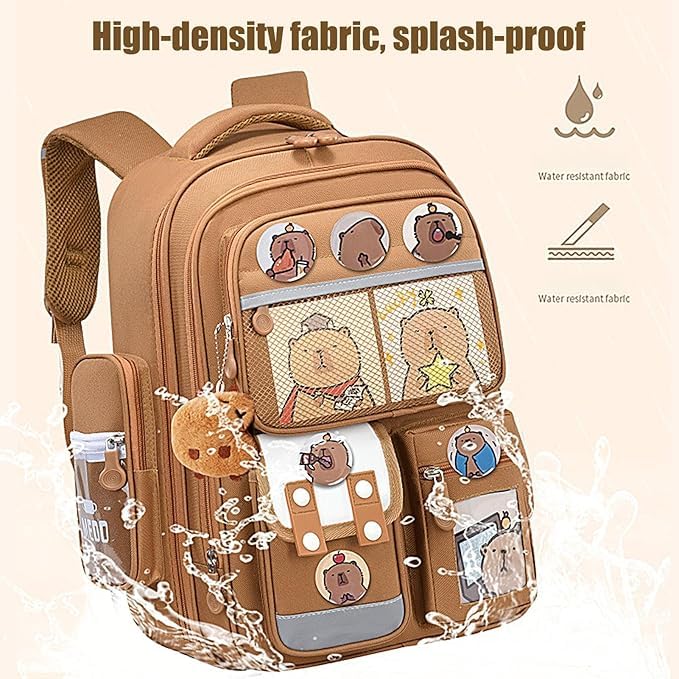 Image of Backpack Bags for Girls, Boys & Women With Multi-pockets, Laptop Bag with Large Capacity Bookbags Waterproof for School, Tuition, College, Camping, Travel