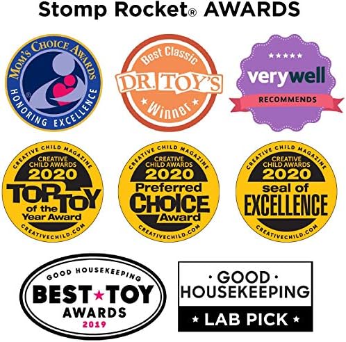 Stomp Rocket Super High Performance Launcher - Soars up to 400 Ft - 6 Extreme Height Rockets and Adjustable Launcher Stand - Fun Outdoor Toy and Gift for Boys or Girls Age 9+ Years Old