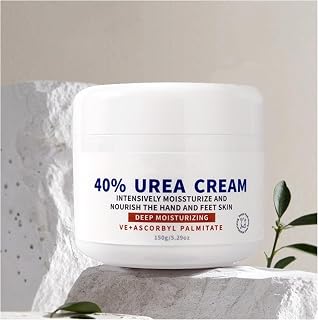 Urea Cream 40 Percent for Feet Maximum Strength, Moisturizes Foot Cream for Dry Cracked Heels and Feet Hand Knees Elbows Urea Cream for Feet Removes Calluses Dead Skin and Soften Toenails 5.29 Oz